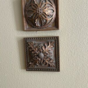 Decorative Wall Art Set in Bronze